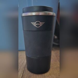 Mini Cooper Insulated Black Car Auto Travel Mug 510 ml.